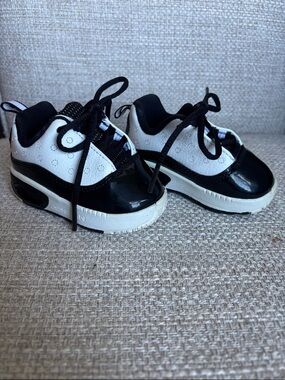 Jordan Kids Black and White Sneakers